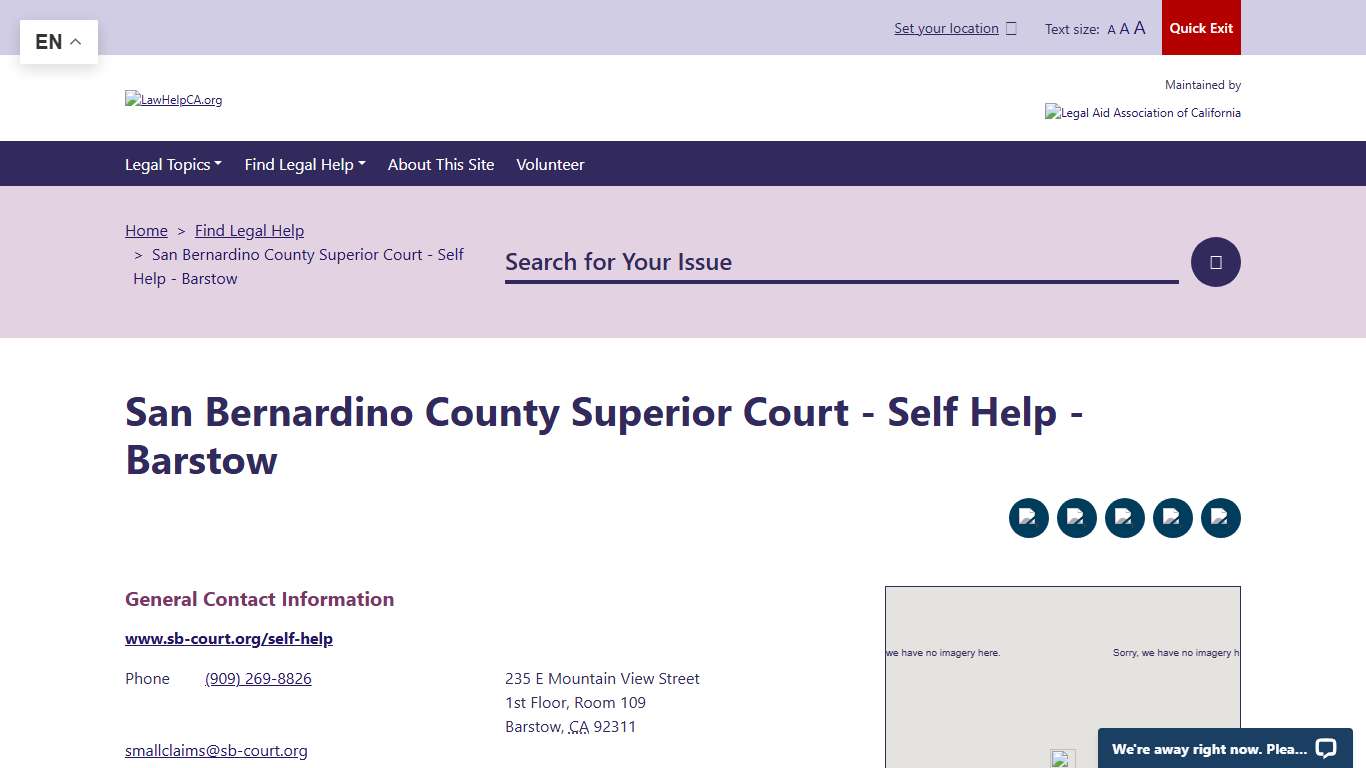 San Bernardino County Superior Court - Self Help - Barstow LawHelpCA - Legal aid and legal help near you
